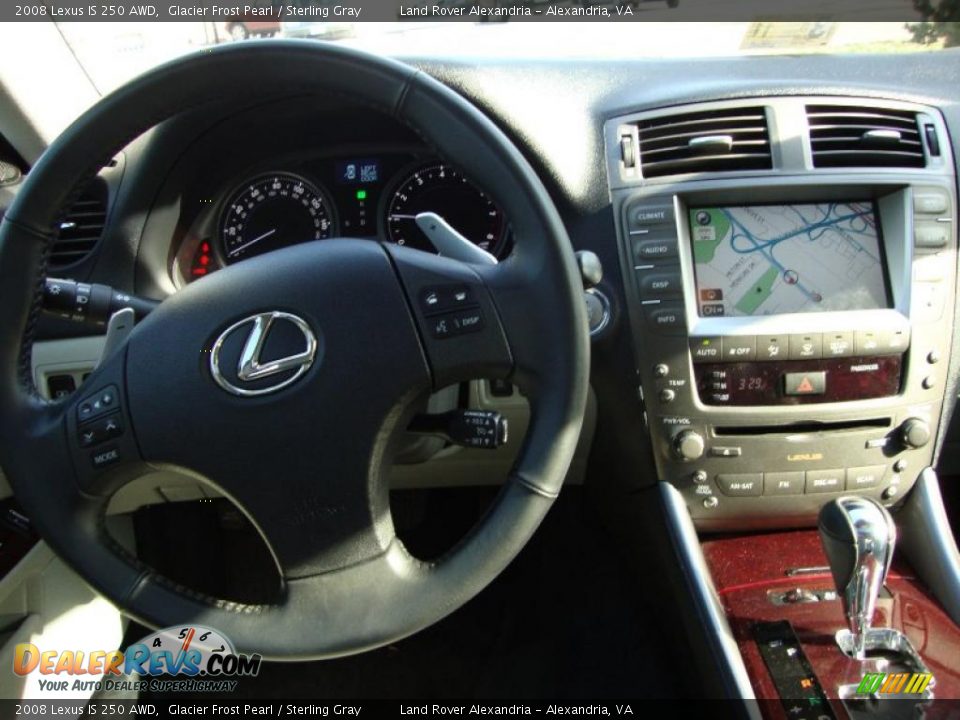 2008 Lexus IS 250 AWD Glacier Frost Pearl / Sterling Gray Photo #13
