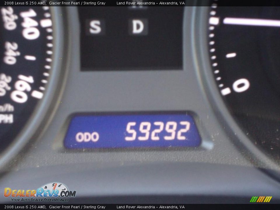 2008 Lexus IS 250 AWD Glacier Frost Pearl / Sterling Gray Photo #15