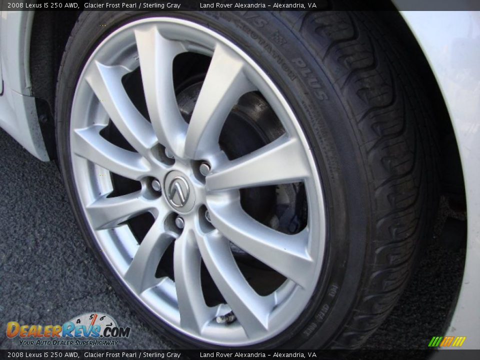 2008 Lexus IS 250 AWD Glacier Frost Pearl / Sterling Gray Photo #19