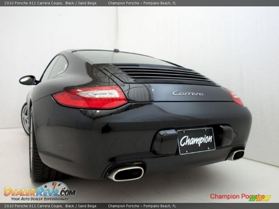 2010 Porsche 911 Carrera Coupe Black / Sand Beige Photo #4