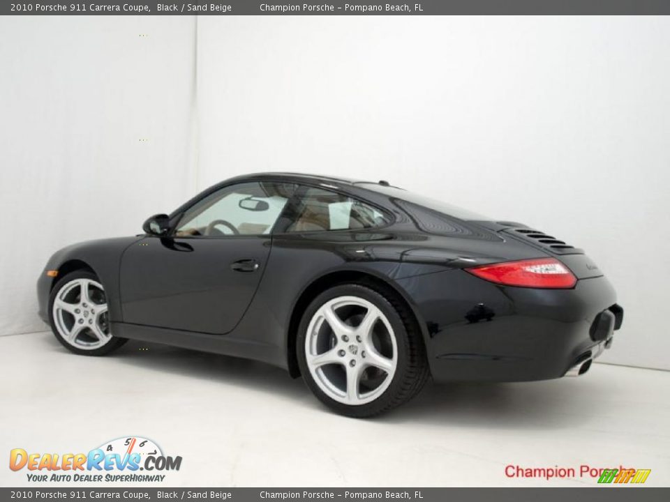 2010 Porsche 911 Carrera Coupe Black / Sand Beige Photo #6