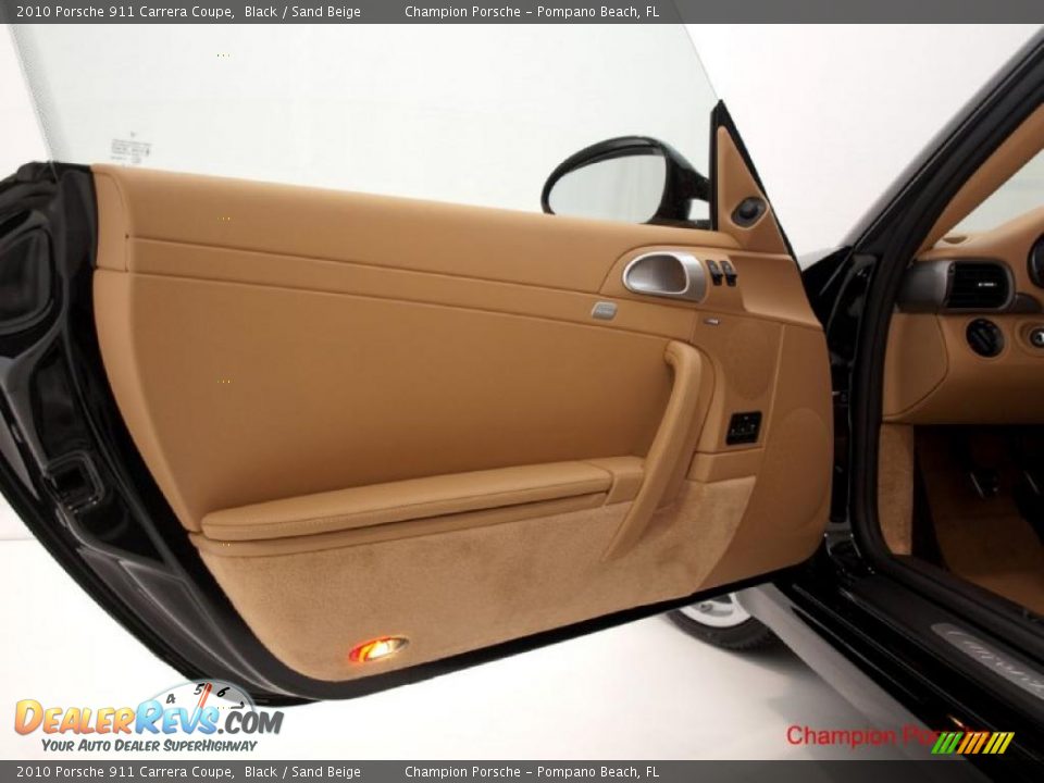 2010 Porsche 911 Carrera Coupe Black / Sand Beige Photo #8