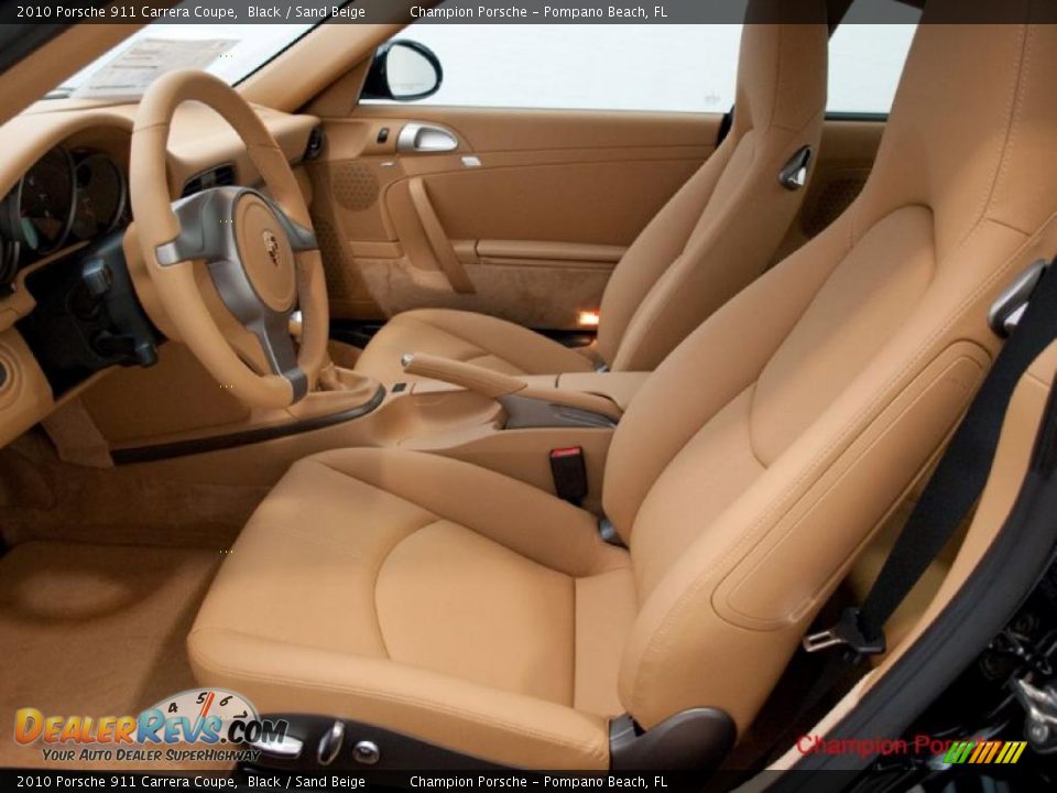 2010 Porsche 911 Carrera Coupe Black / Sand Beige Photo #9