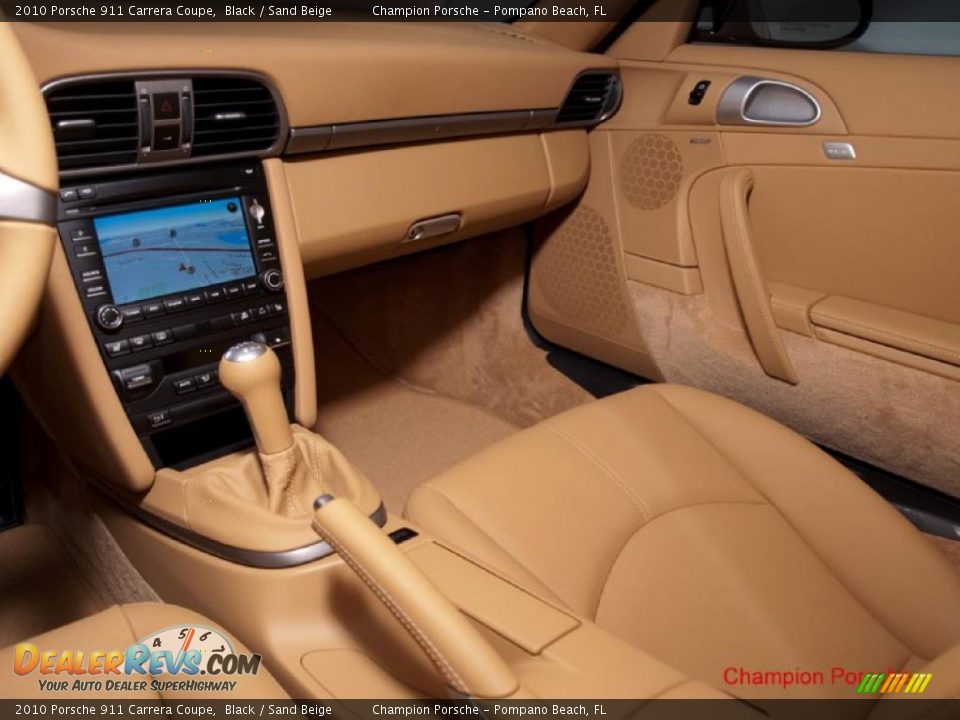 2010 Porsche 911 Carrera Coupe Black / Sand Beige Photo #11