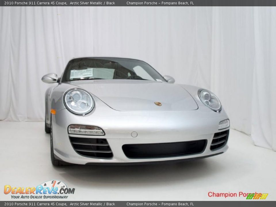 2010 Porsche 911 Carrera 4S Coupe Arctic Silver Metallic / Black Photo #3
