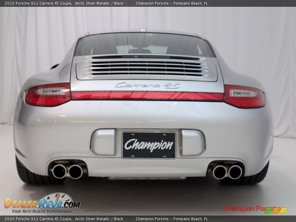 2010 Porsche 911 Carrera 4S Coupe Arctic Silver Metallic / Black Photo #4