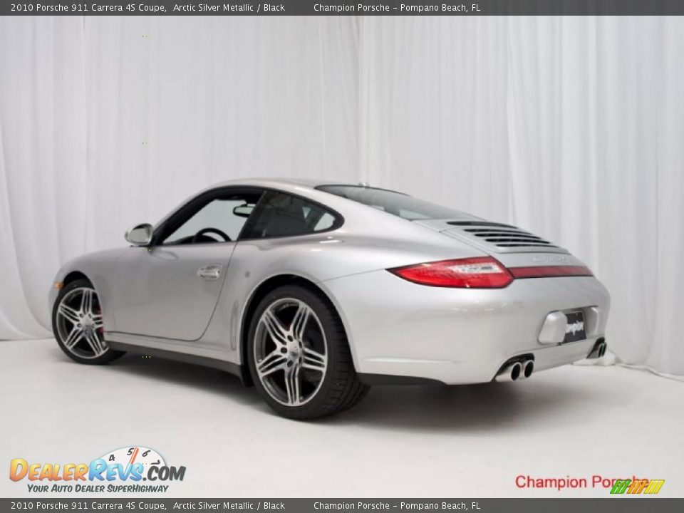 2010 Porsche 911 Carrera 4S Coupe Arctic Silver Metallic / Black Photo #6