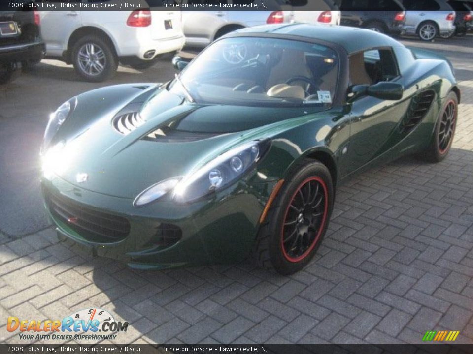 2008 Lotus Elise British Racing Green / Biscuit Photo #1