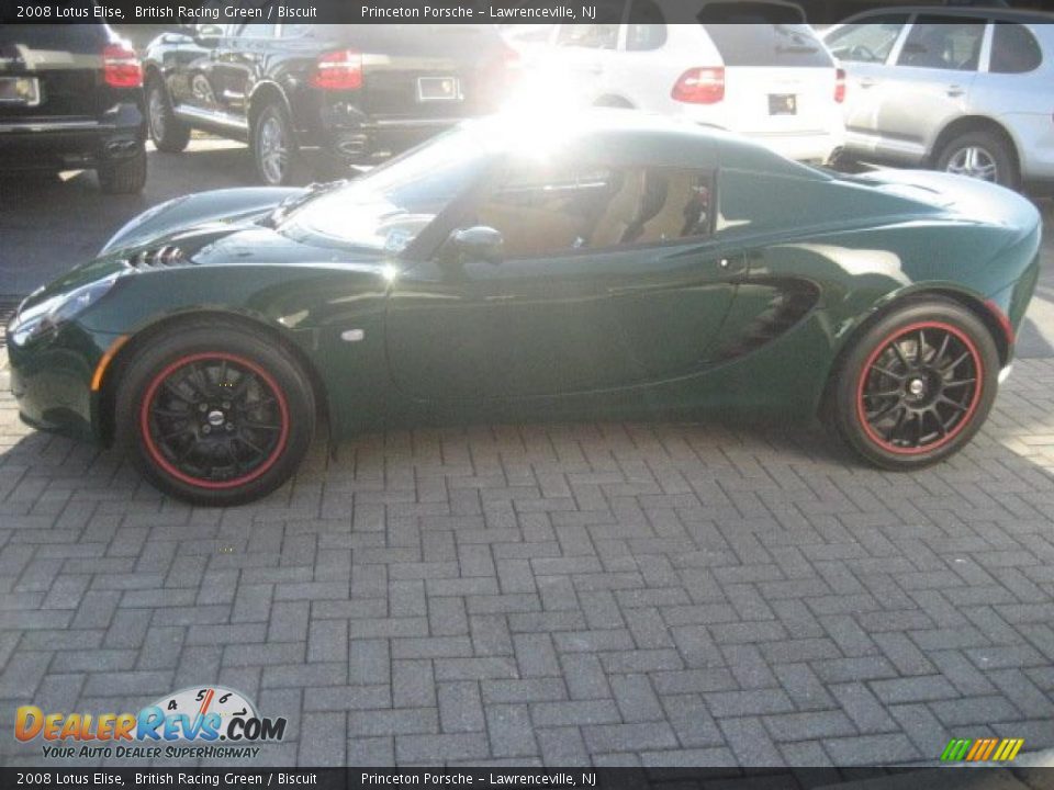 2008 Lotus Elise British Racing Green / Biscuit Photo #2