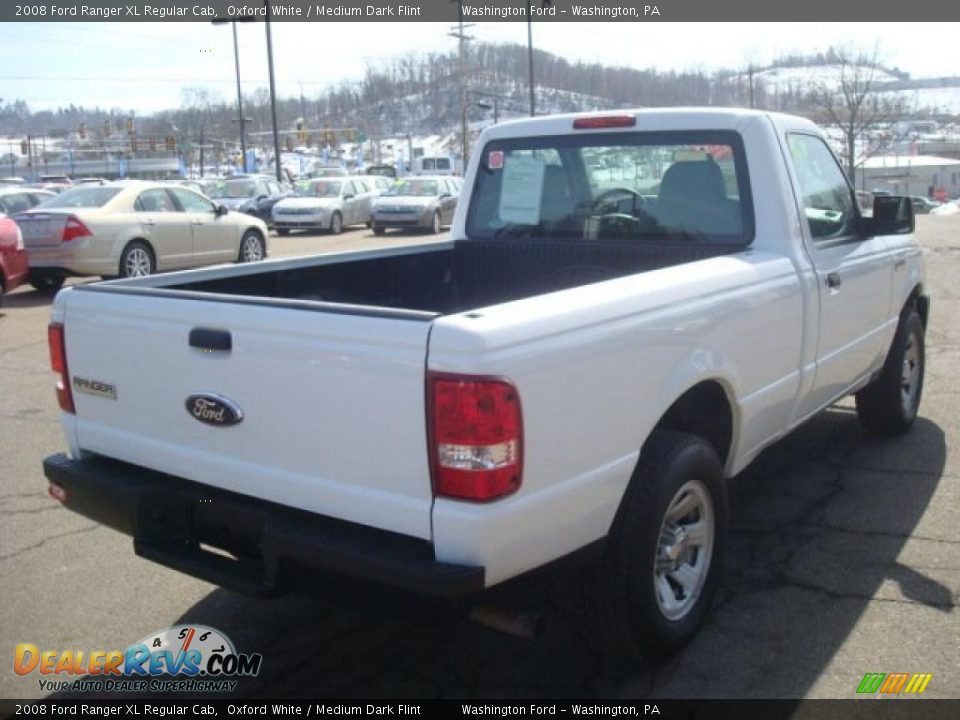 2008 Ford Ranger XL Regular Cab Oxford White / Medium Dark Flint Photo #4