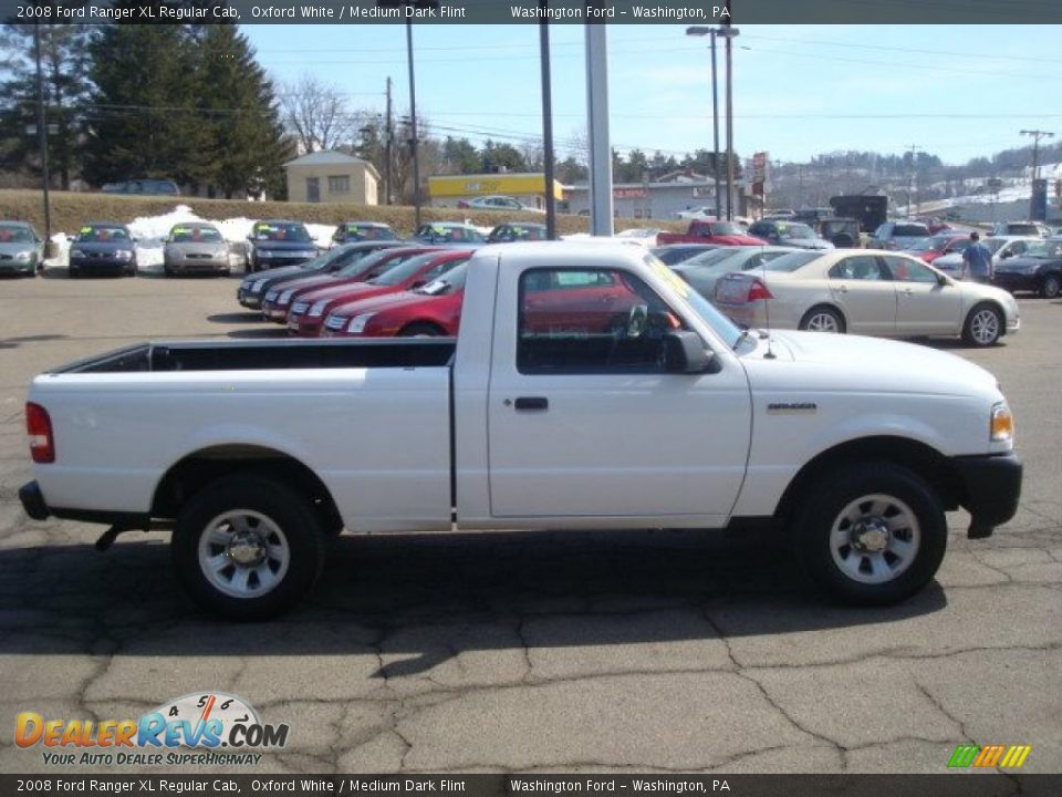 2008 Ford Ranger XL Regular Cab Oxford White / Medium Dark Flint Photo #5