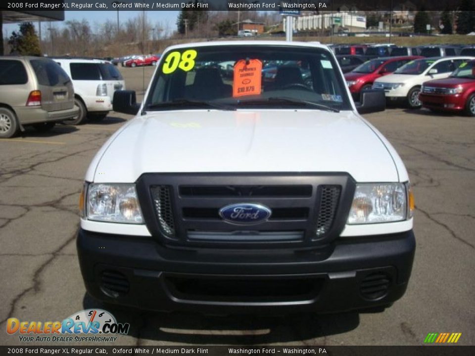 2008 Ford Ranger XL Regular Cab Oxford White / Medium Dark Flint Photo #10