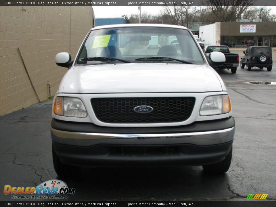 2002 Ford F150 XL Regular Cab Oxford White / Medium Graphite Photo #3