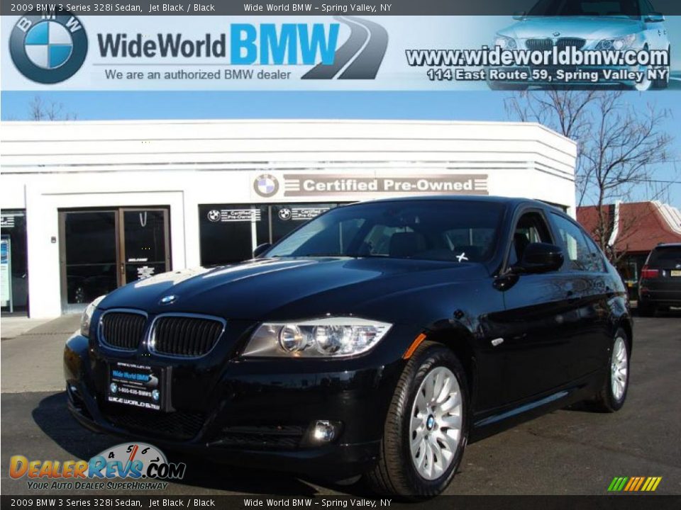2009 BMW 3 Series 328i Sedan Jet Black / Black Photo #1