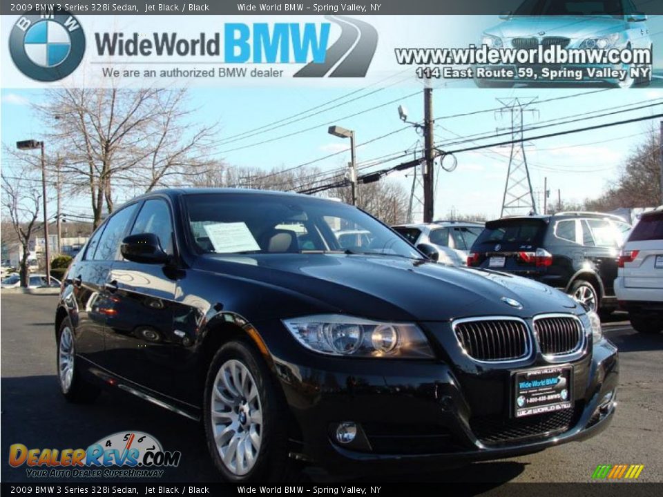 2009 BMW 3 Series 328i Sedan Jet Black / Black Photo #3
