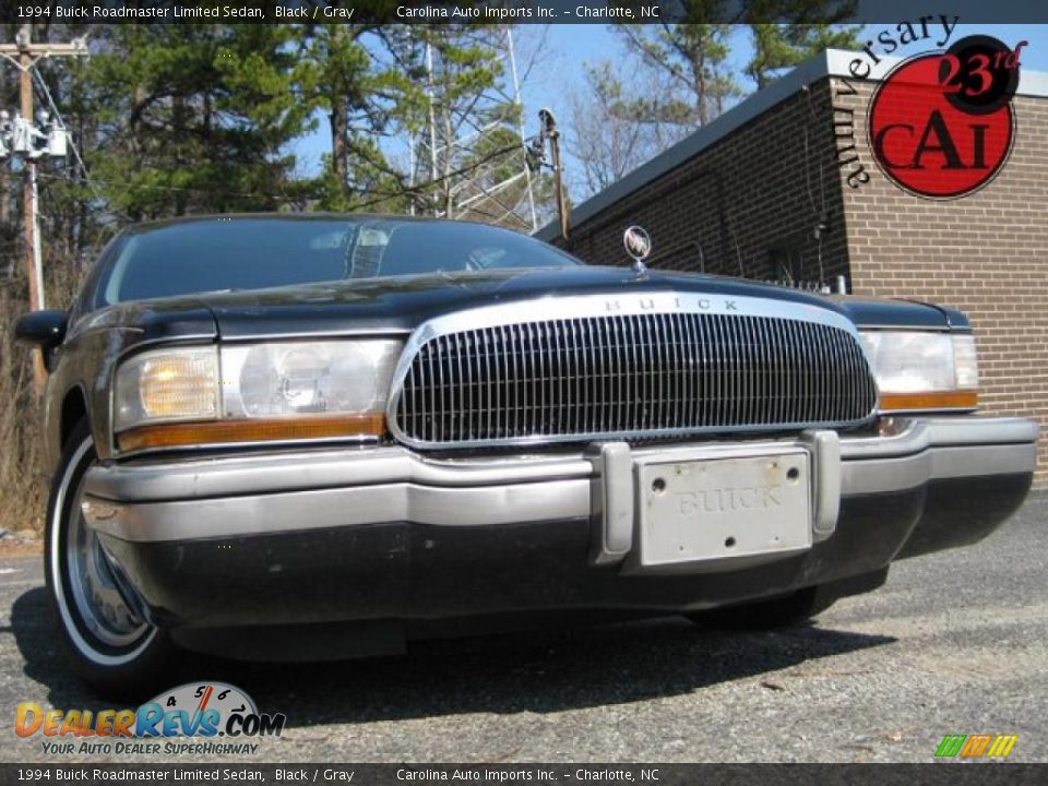 1994 Buick Roadmaster Limited Sedan Black / Gray Photo #1