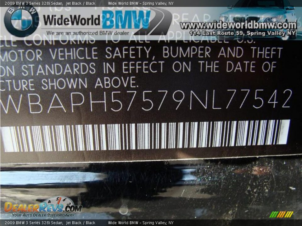 2009 BMW 3 Series 328i Sedan Jet Black / Black Photo #16