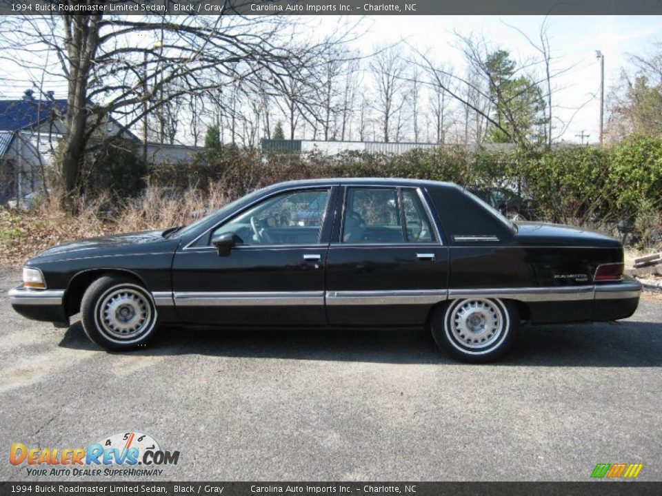 1994 Buick Roadmaster Limited Sedan Black / Gray Photo #5