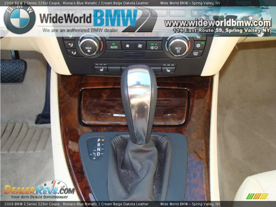 2009 BMW 3 Series 328xi Coupe Monaco Blue Metallic / Cream Beige Dakota Leather Photo #14