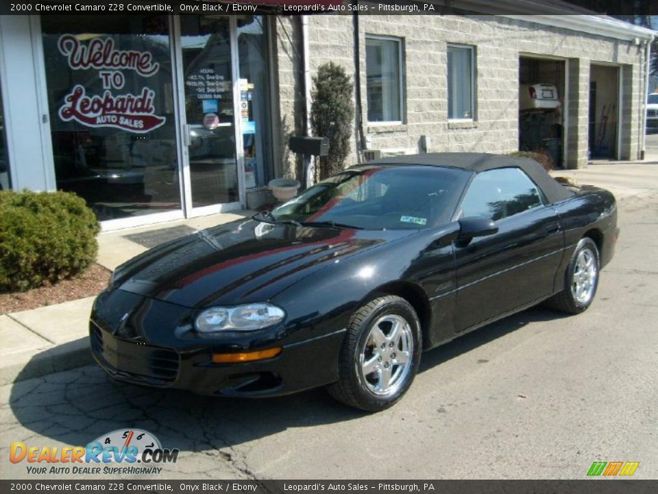 2000 Chevrolet Camaro Z28 Convertible Onyx Black / Ebony Photo #1