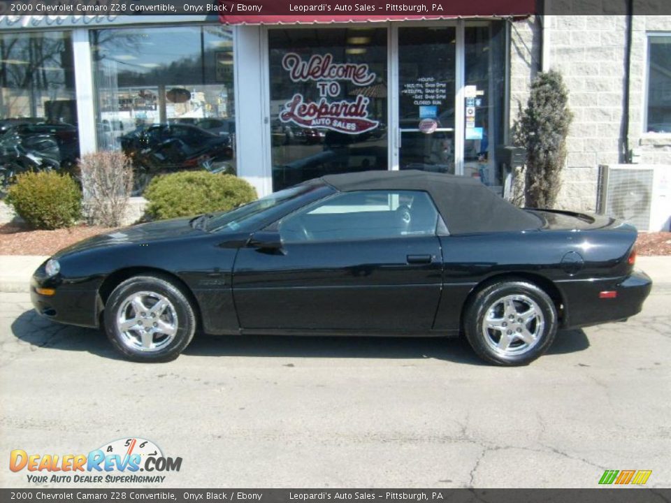 2000 Chevrolet Camaro Z28 Convertible Onyx Black / Ebony Photo #2