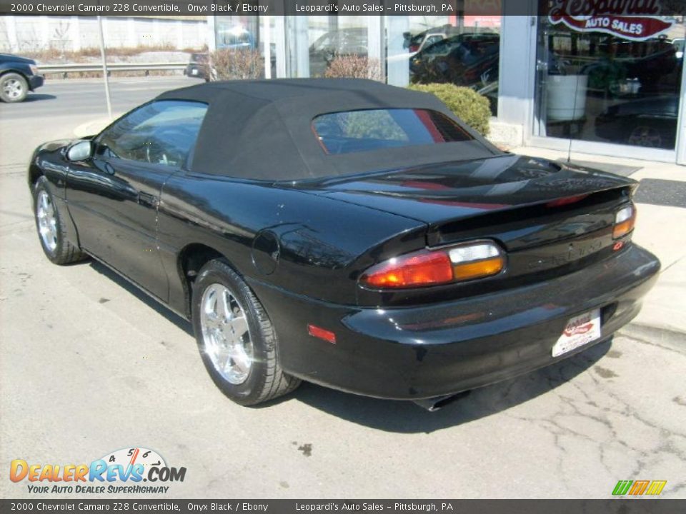 2000 Chevrolet Camaro Z28 Convertible Onyx Black / Ebony Photo #3