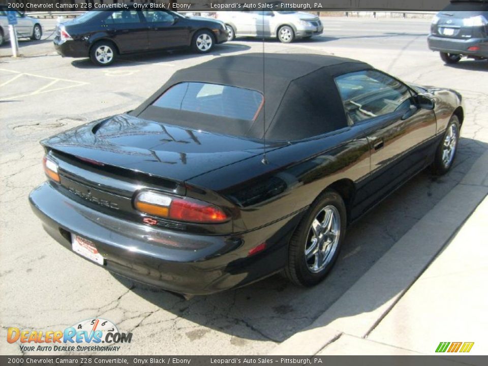 2000 Chevrolet Camaro Z28 Convertible Onyx Black / Ebony Photo #5