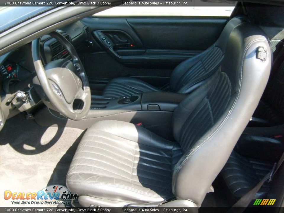 2000 Chevrolet Camaro Z28 Convertible Onyx Black / Ebony Photo #9
