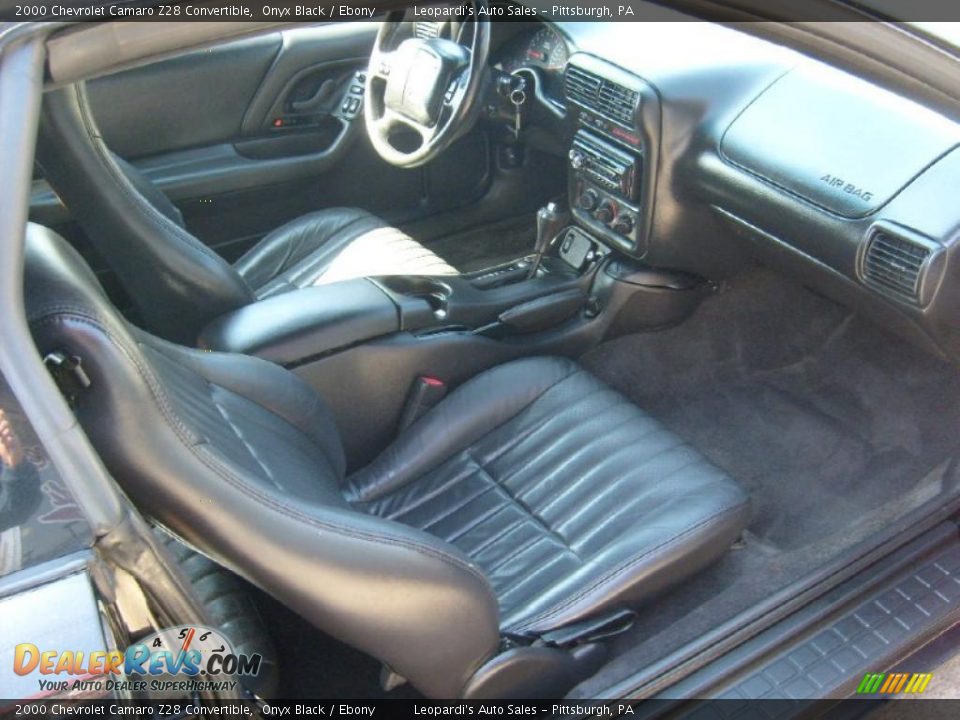2000 Chevrolet Camaro Z28 Convertible Onyx Black / Ebony Photo #12