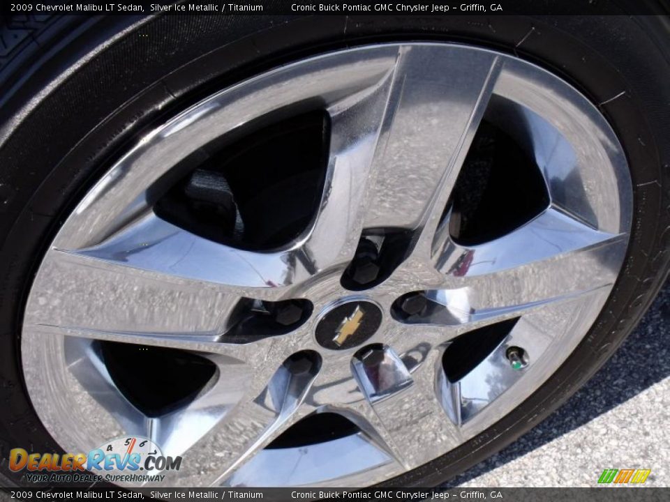 2009 Chevrolet Malibu LT Sedan Silver Ice Metallic / Titanium Photo #9