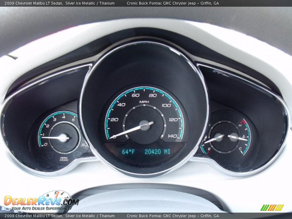 2009 Chevrolet Malibu LT Sedan Silver Ice Metallic / Titanium Photo #19
