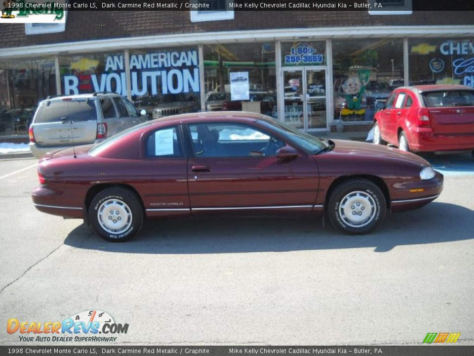 1998 Chevrolet Monte Carlo LS Dark Carmine Red Metallic / Graphite Photo #2