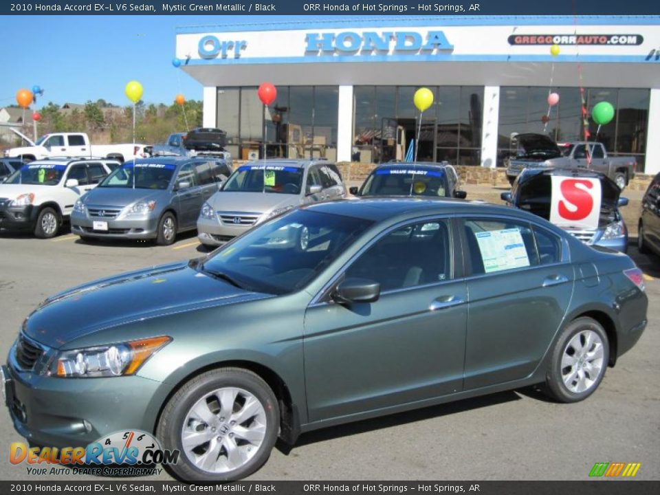 2010 Honda Accord EX-L V6 Sedan Mystic Green Metallic / Black Photo #1