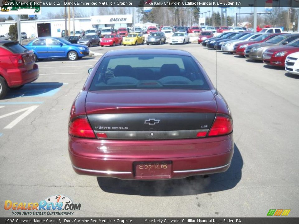 1998 Chevrolet Monte Carlo LS Dark Carmine Red Metallic / Graphite Photo #4