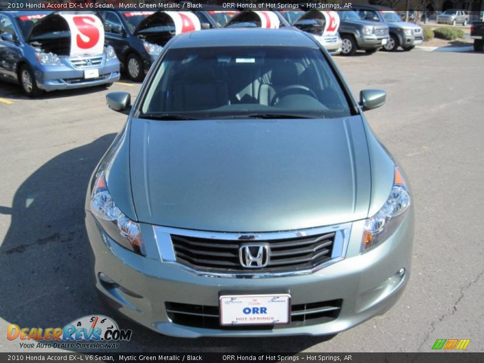 2010 Honda Accord EX-L V6 Sedan Mystic Green Metallic / Black Photo #2