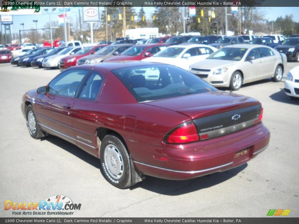 1998 Chevrolet Monte Carlo LS Dark Carmine Red Metallic / Graphite Photo #5