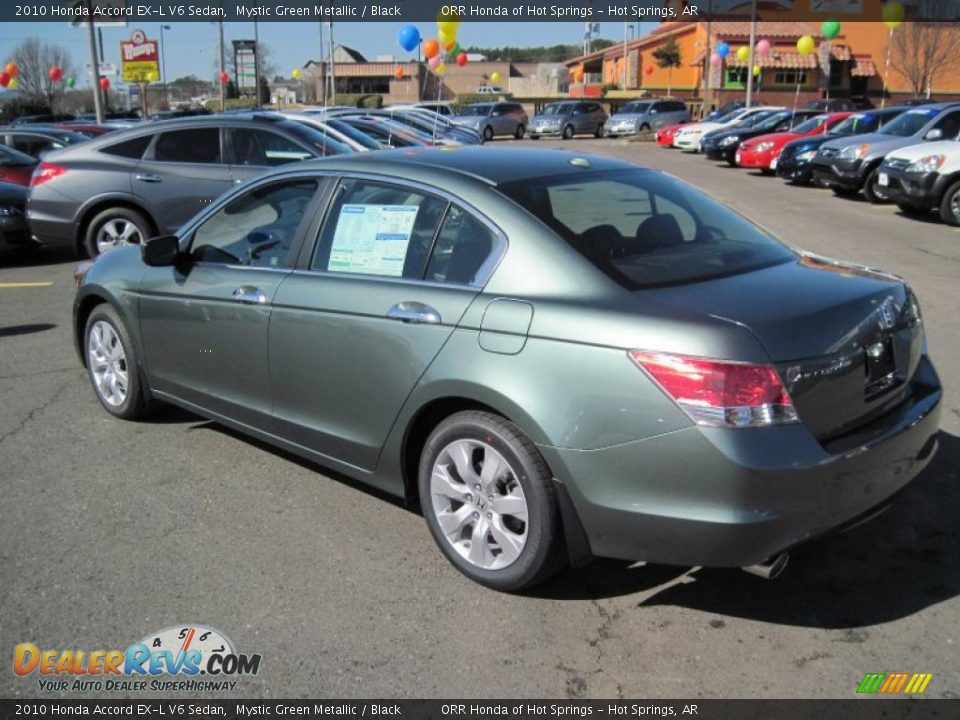 2010 Honda Accord EX-L V6 Sedan Mystic Green Metallic / Black Photo #3