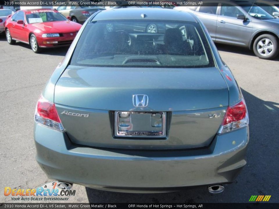 2010 Honda Accord EX-L V6 Sedan Mystic Green Metallic / Black Photo #4