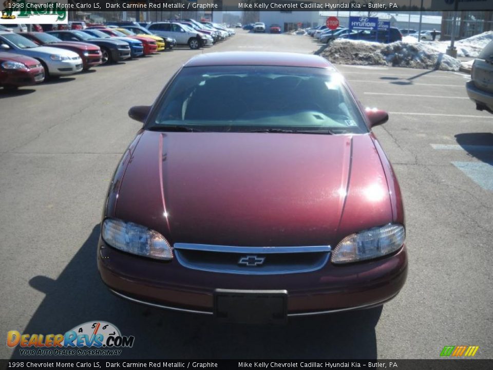 1998 Chevrolet Monte Carlo LS Dark Carmine Red Metallic / Graphite Photo #17