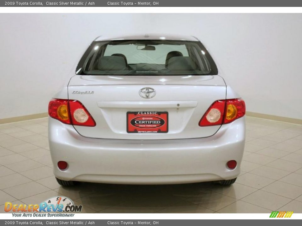 2009 Toyota Corolla Classic Silver Metallic / Ash Photo #6
