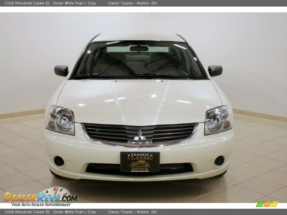 2008 Mitsubishi Galant ES Dover White Pearl / Gray Photo #2