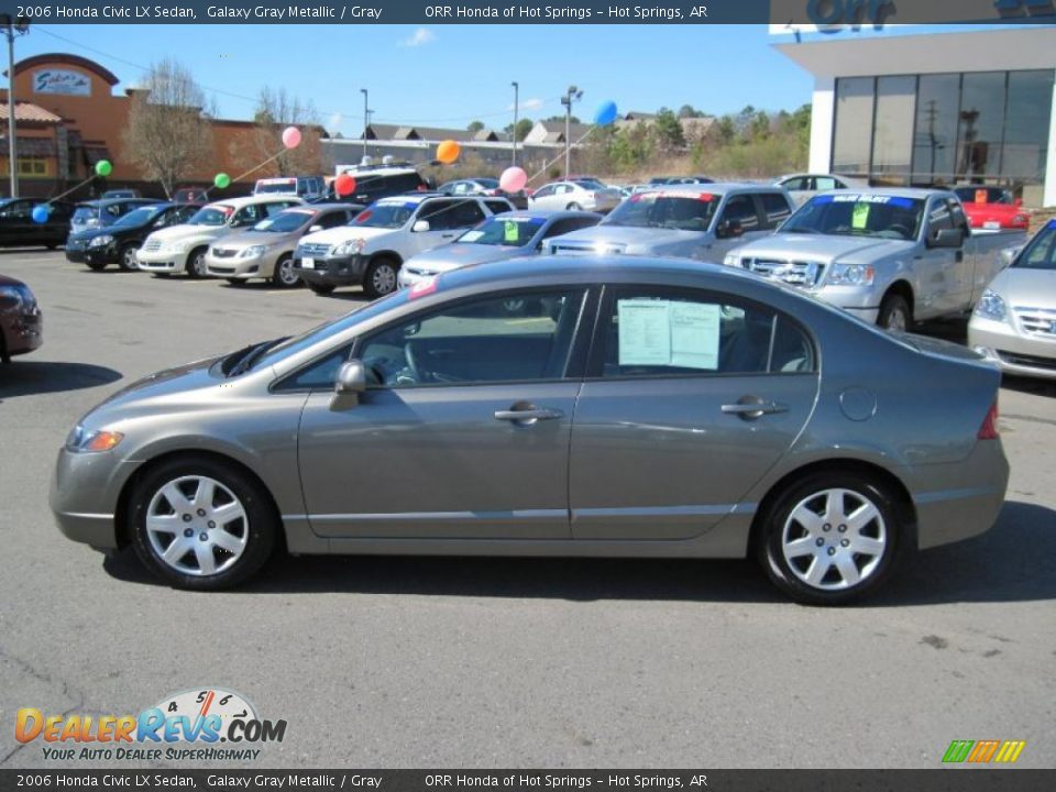2006 Honda Civic LX Sedan Galaxy Gray Metallic / Gray Photo #2
