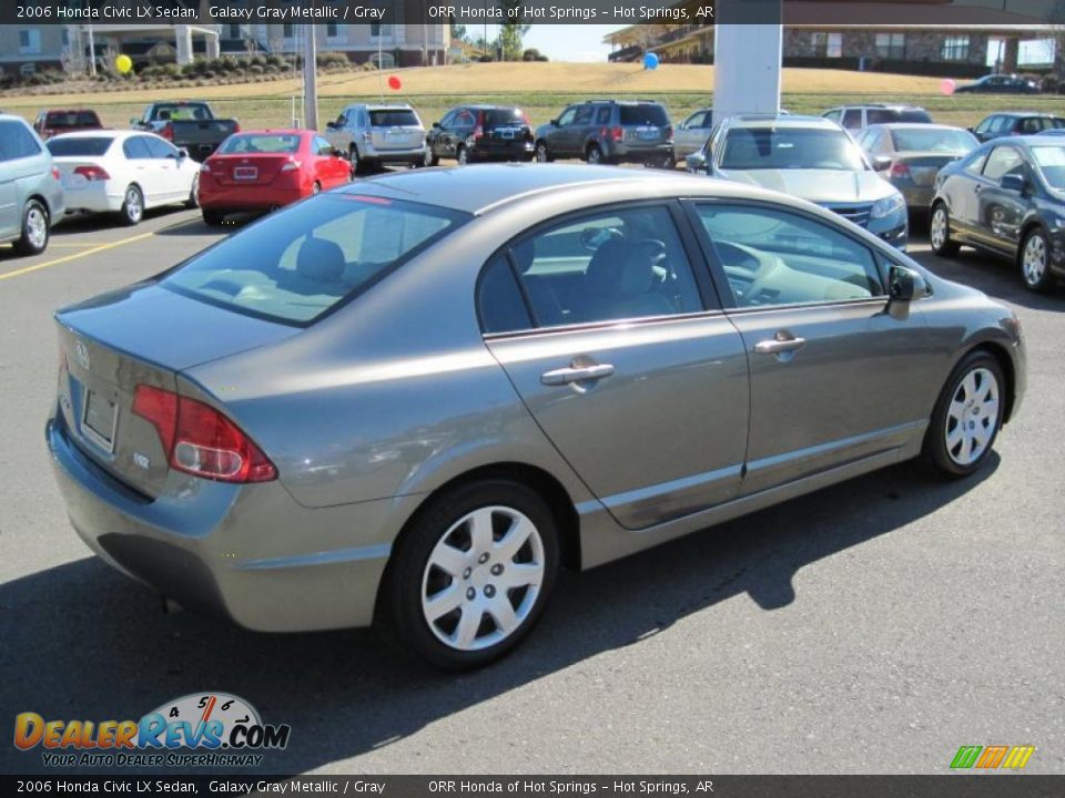 2006 Honda Civic LX Sedan Galaxy Gray Metallic / Gray Photo #5