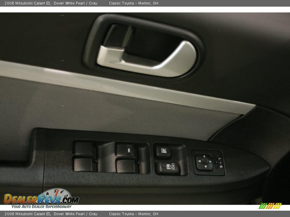 2008 Mitsubishi Galant ES Dover White Pearl / Gray Photo #9
