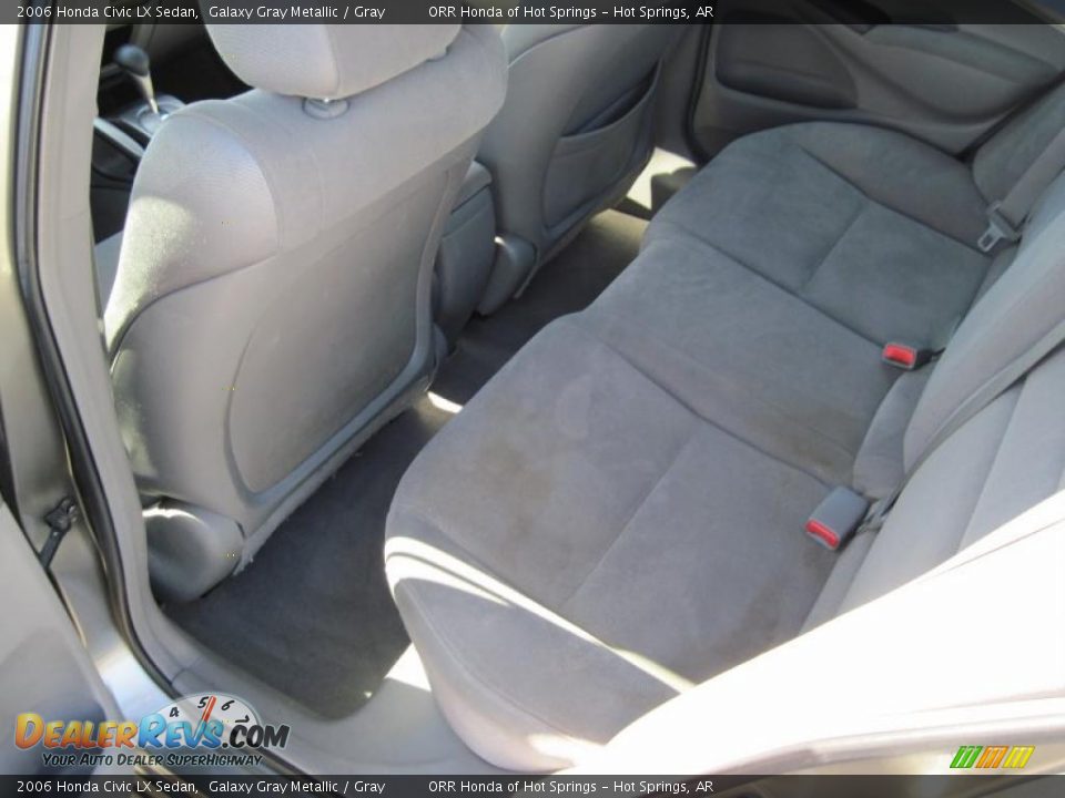 2006 Honda Civic LX Sedan Galaxy Gray Metallic / Gray Photo #14