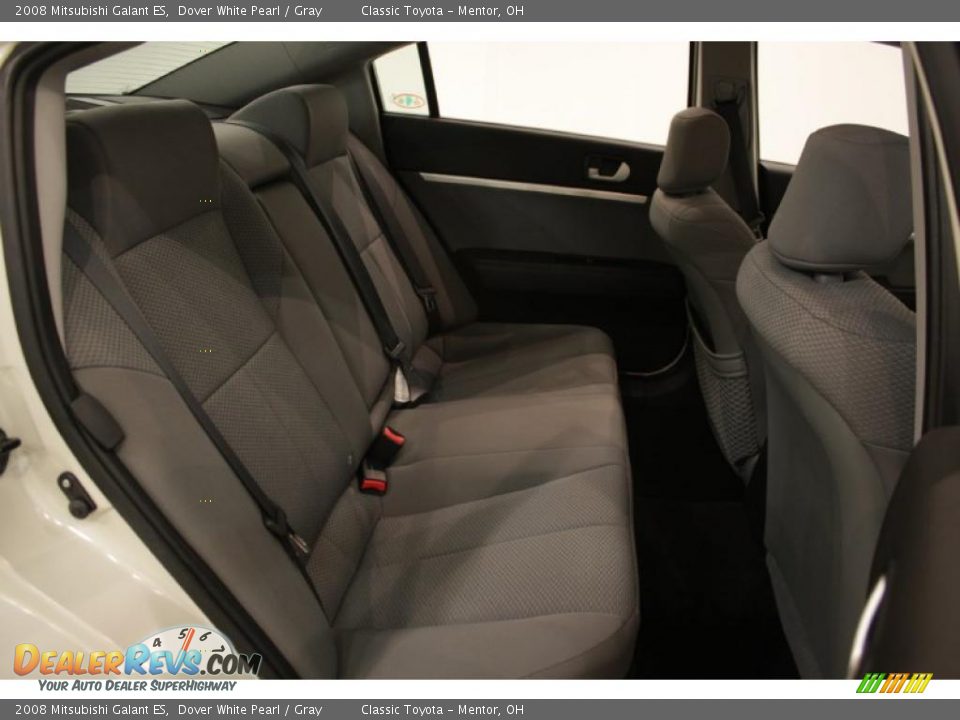 2008 Mitsubishi Galant ES Dover White Pearl / Gray Photo #19