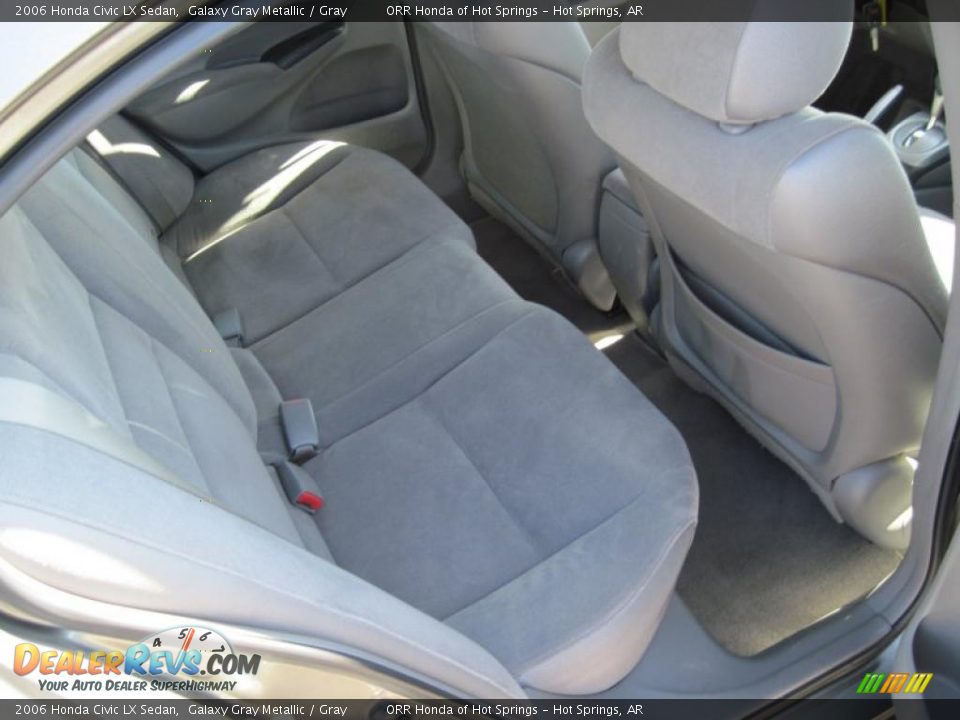 2006 Honda Civic LX Sedan Galaxy Gray Metallic / Gray Photo #15