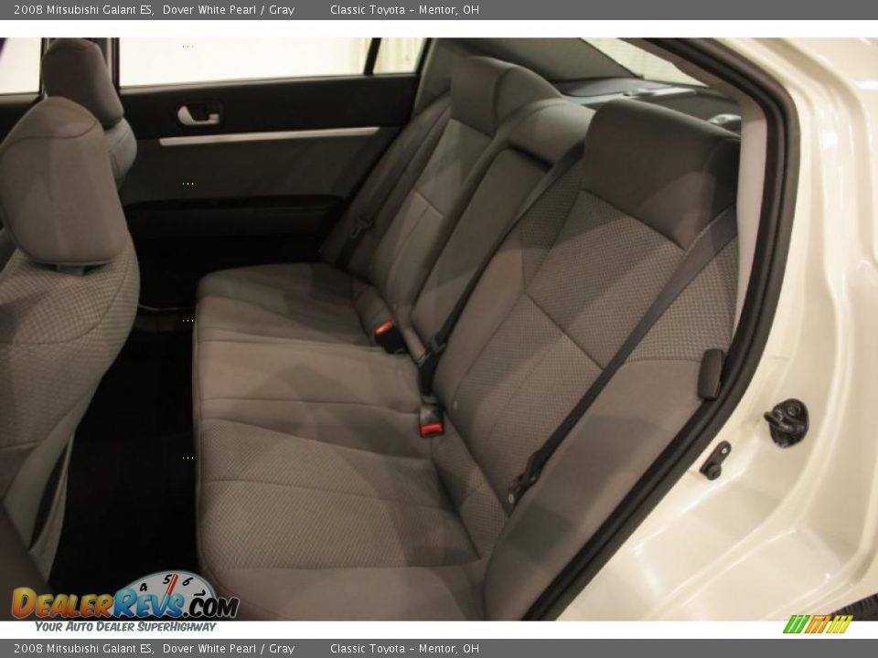 2008 Mitsubishi Galant ES Dover White Pearl / Gray Photo #20