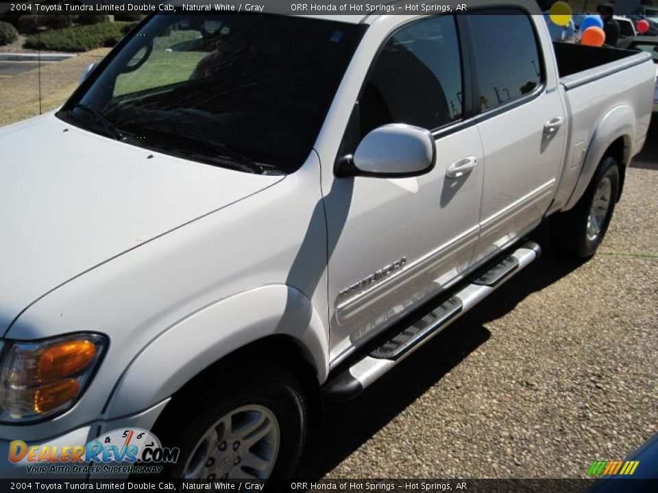 2004 Toyota Tundra Limited Double Cab Natural White / Gray Photo #7