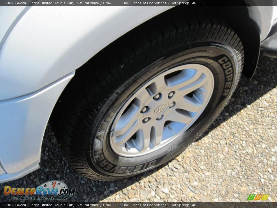 2004 Toyota Tundra Limited Double Cab Natural White / Gray Photo #9